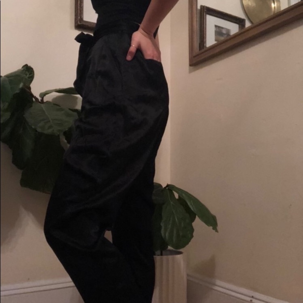 Anthropologie Ett:wa satin tie waist pants - Picture 5 of 5